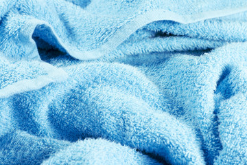 Blue towel texture