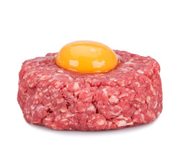 Close up of beef tartar.