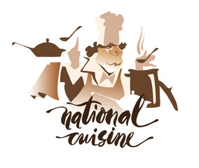 National Cuisine drawing.