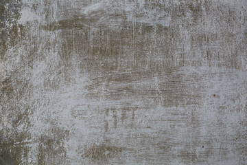 Old gray cracked paint on metal background