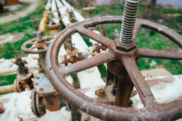 Industrial tap water pipe and valve