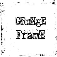 Black and white grunge frame
