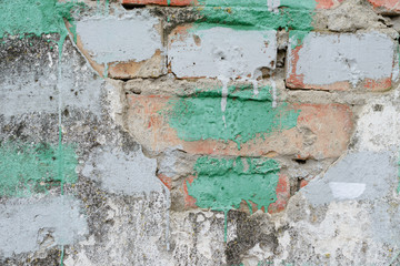 Brick texture with scratches and cracks