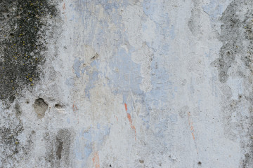 Wall fragment with attritions and cracks