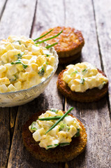 Sandwich with egg salad