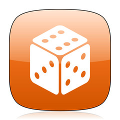 game orange square web design glossy icon