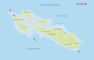 Carte ile de ré