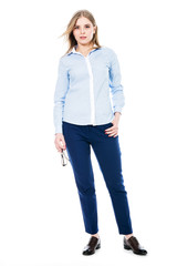 Portrait of a beautiful young girl