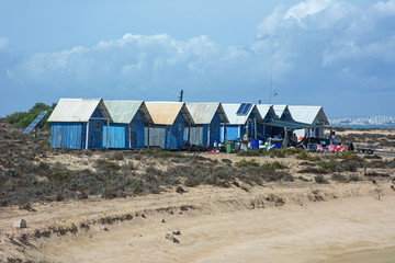 Capanne di pescatori - Ilha Deserta - Algarve - Portogallo
