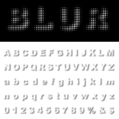blur fat font