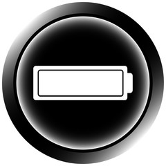 Icon black battery