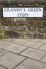 Granny's Green Steps in Edinburgh, Scotland.