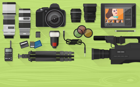 Fototapeta Video making and photography