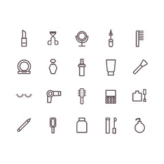 beauty icons vector.line icons.