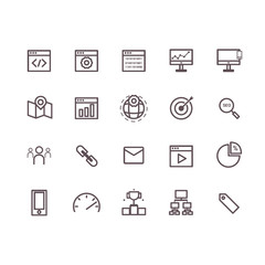 seo icons vector.line icons.