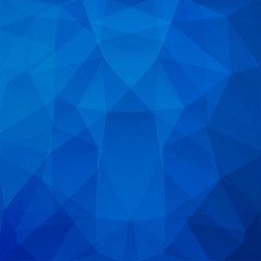 Abstract polygonal vector background. Blue geometric vector