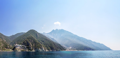 Obraz premium Mountaines Athos in Greece