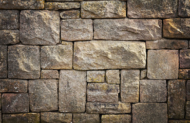 Natural stone wall