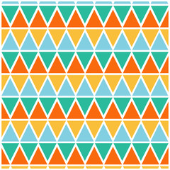 Retro Geometric Pattern. Vintage Print with Triangle Tiles. Digital background vector illustration.