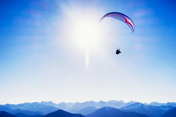 Photo sur Plexiglas Sports aériens paraglider