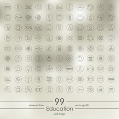 Set of education icons