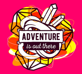 Vector illustration of colorful yellow and white abstract compos