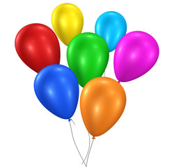 Fototapeta na wymiar Colorful Balloons Birthday Party