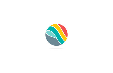 sphere colorful globe business logo