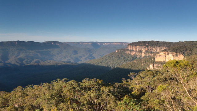 Jamison Valley viewed from Wentworth Falls Lookout, Blue Mountains, Australia