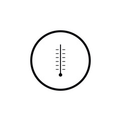 Icon scale thermometer.
