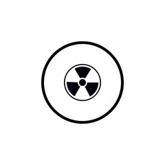 Icon radiation sign.