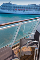balcon du navire de croisière