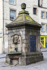 Fototapeta na wymiar Bow Well in Edinburgh, Scotland.