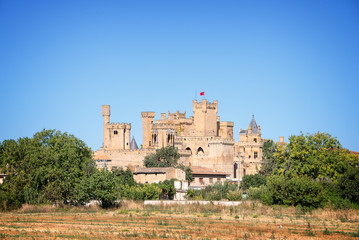 Olite medieval castle in Navarra, Spain