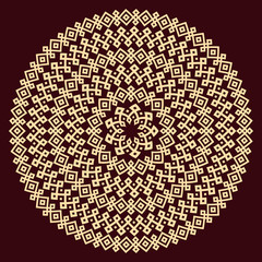 Round ornamental texture. 