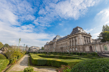 Fototapeta na wymiar Royal Palace of Belgium in summer,Brussel