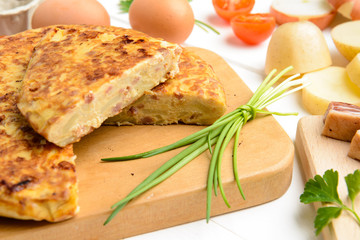 Tortilla di patate, close-up