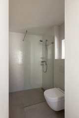 interior, white bathroom