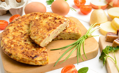 Tortilla di patate, close-up