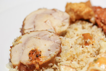 Grilled stuffed chicken