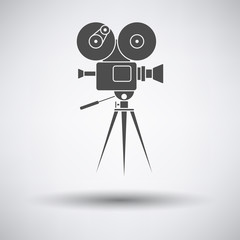 Obraz premium Retro cinema camera icon