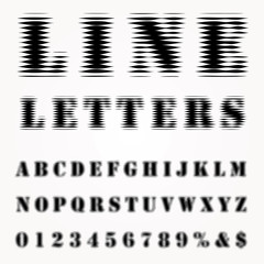line letters