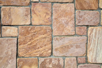 Stone Natural cobblestone castle rock wall closeup