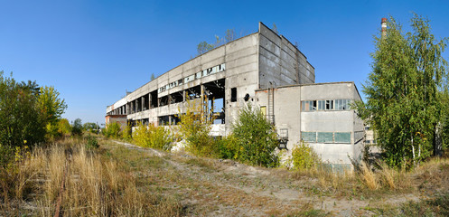 Fototapeta na wymiar factory ruins