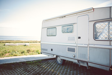 camper van on a summer day