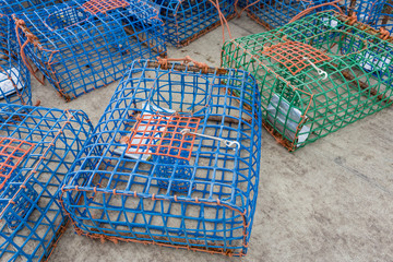 Plastic Octopus and crab traps. 