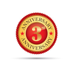 3 years anniversary logo