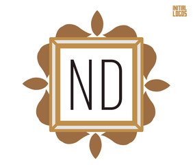 ND Initial Logo for your startup venture