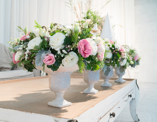 marriage portion with flowers