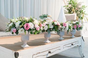 marriage portion with flowers